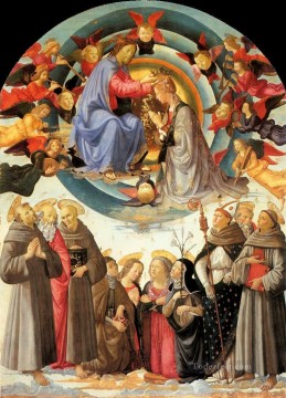 Domenico Ghirlandaio Painting - Coronation Of The Virgin Pic2 Renaissance Florence Domenico Ghirlandaio